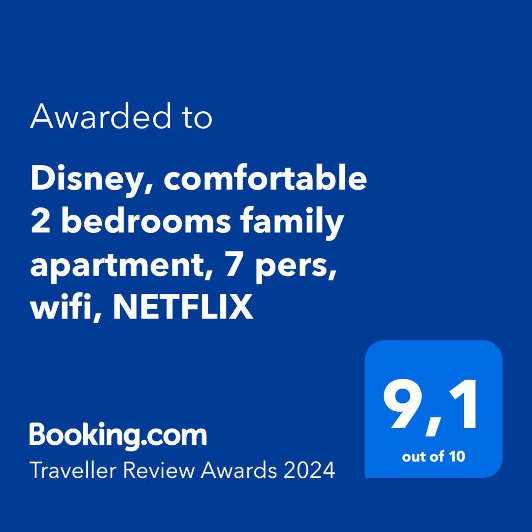 Disney, Comfortable 2 Bedrooms Family Apartment, 7 Pers, Wifi, Netflix Chessy  Eksteriør bilde